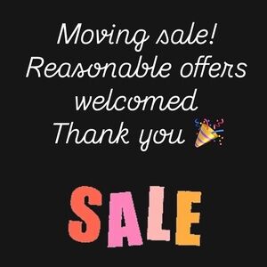 Reasonable offers welcomed